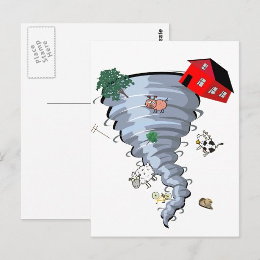 Tornado Briefkaart (Voorkant / Achterkant)