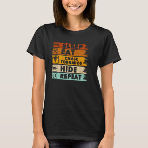 Tornado Chaser Stormchaser Meteoroloog Outfit T-shirt
