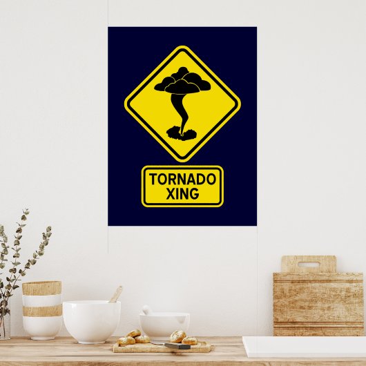 Tornado Crossing Poster (Keuken)