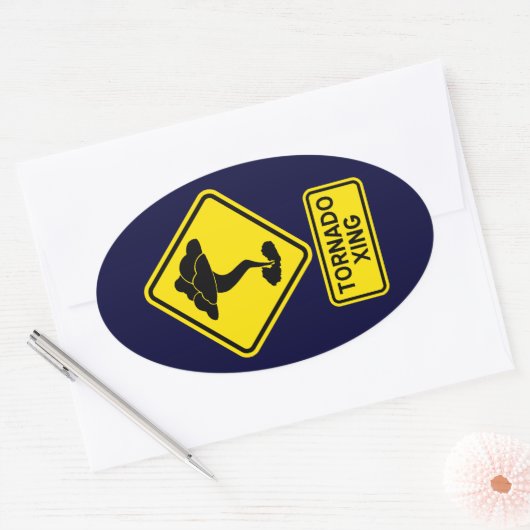 Tornado Crossing Sticker (Envelop)