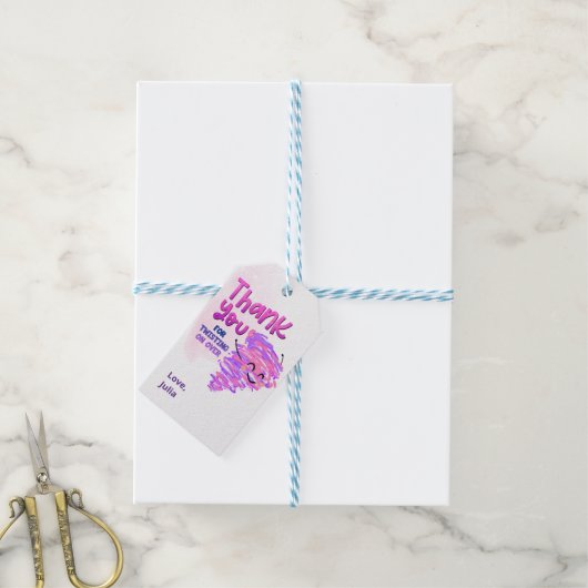 tornado dank je cadeaulabel (Met Touw)