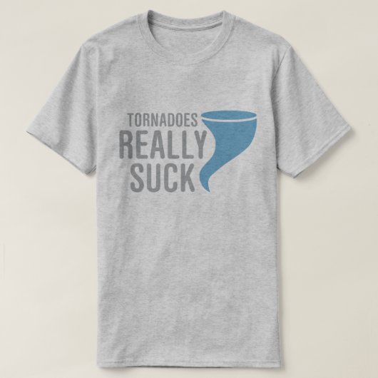 Tornado Echt Suck T-shirt (Design voorkant)