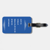 Tornado-evacuatieplan;-) Bagagelabel (Achterkant horizontaal)