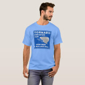 Tornado-evacuatieplan T-shirt (Voorkant volledig)