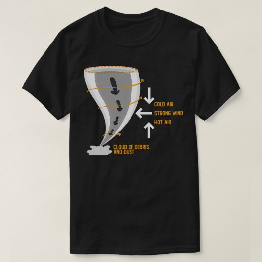 Tornado Formation Meteoroloog Storm Chaser Meteo T-shirt (Design voorkant)