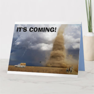 TORNADO FUNNY BIRTHDAY CARDS KAART