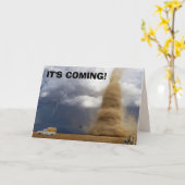 TORNADO FUNNY BIRTHDAY CARDS KAART (Gele Bloem)