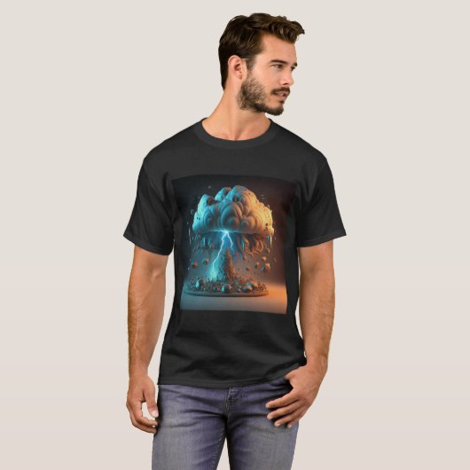 Tornado-geïnspireerd T-shirt (Voorkant volledig)