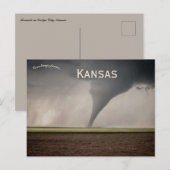 Tornado in Dodge City Kansas Briefkaart (Voorkant / Achterkant)
