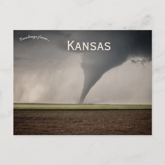 Tornado in Dodge City Kansas Briefkaart (Voorkant)