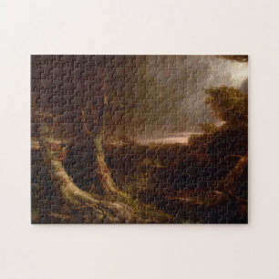Tornado in een Amerikaans bos door Thomas Cole Legpuzzel