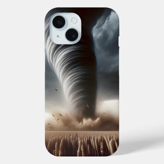 Tornado in een Midwest tarweveld Case-Mate iPhone Case (Achterkant)