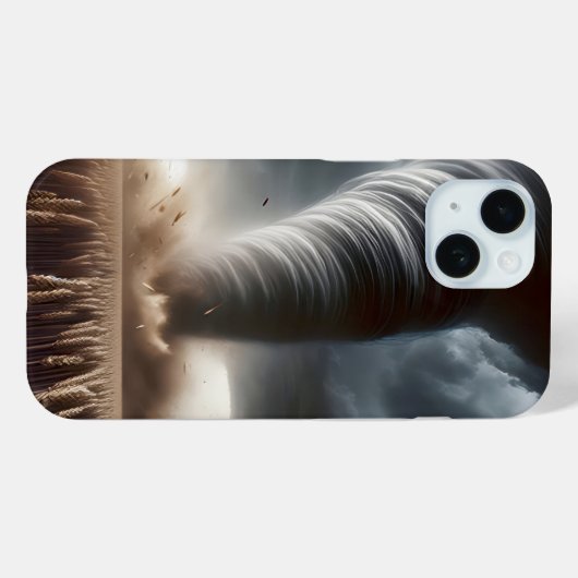 Tornado in een Midwest tarweveld Case-Mate iPhone Case (Achterkant (horizontaal))