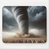 Tornado in een Midwest tarweveld Muismat (Voorkant)