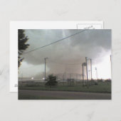 Tornado in het Briefkaart Arkansas (Voorkant / Achterkant)