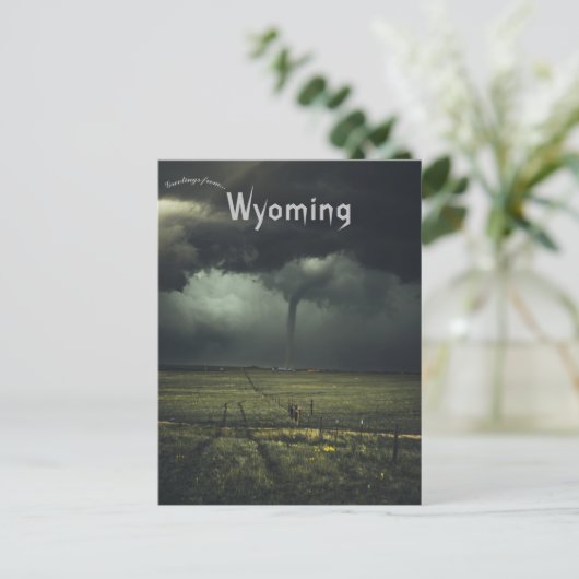 Tornado in het Briefkaart Wyoming (Staand voorkant)