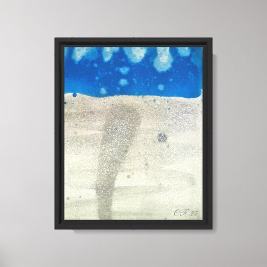 Tornado in het Water Canvas Afdruk (Voorkant)