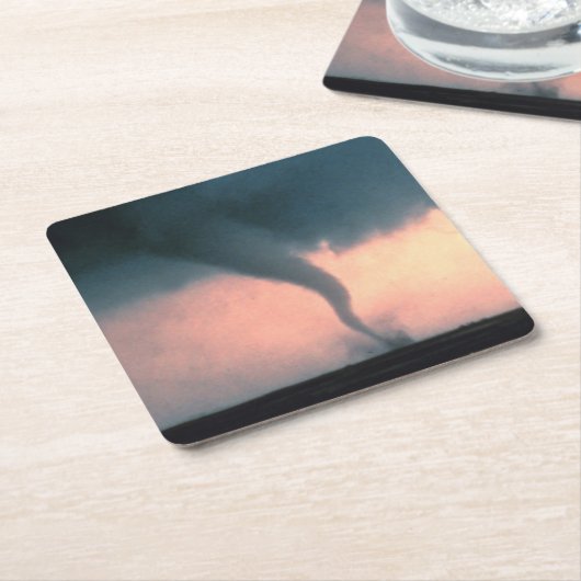 Tornado Kartonnen Onderzetters (Schuin)