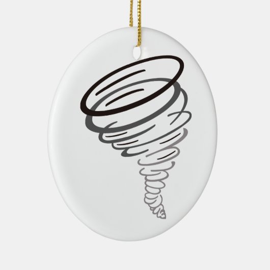 Tornado Keramisch Ornament (Rechts)