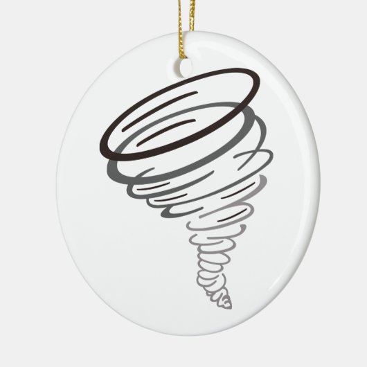 Tornado Keramisch Ornament (Links)