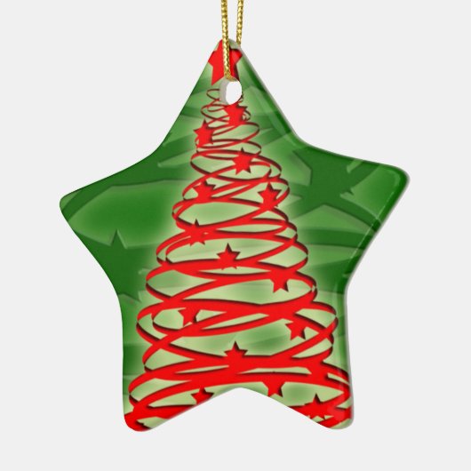 Tornado kerstboomversiering keramisch ornament (Links)