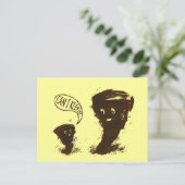 Tornado Kind met Koe Briefkaart (Staand voorkant)