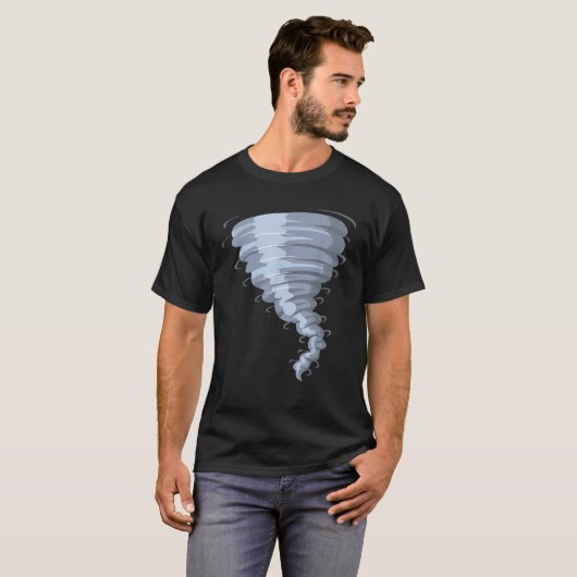 Tornado Kostuum Shirt Storm Twister eng weer (Voorkant volledig)