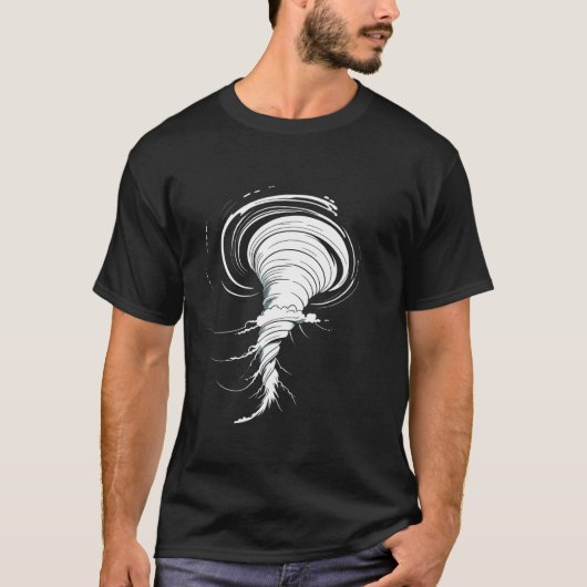 Tornado Kostuum Twister Storm Halloween Kinder Jon T-shirt (Voorkant)