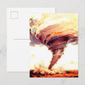 Tornado Kunst Storm Briefkaart (Voorkant / Achterkant)