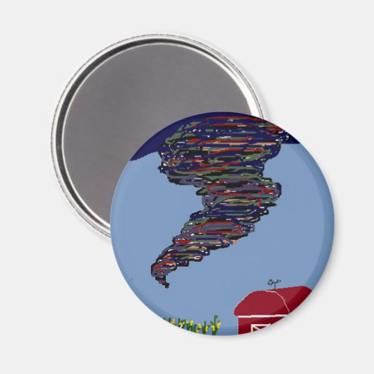 Tornado magneet! magneet (Voorkant / Achterkant)