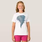 Tornado meisjes T-shirt (Voorkant volledig)