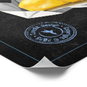 Tornado Omelet Recept Krijtbord Keuken Kunst Poster (Hoek)