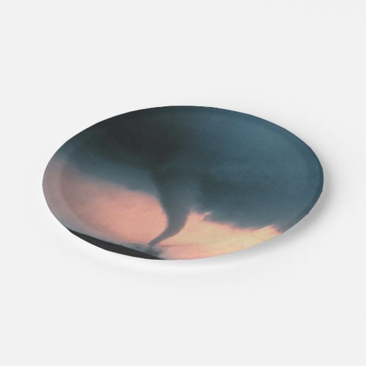 Tornado Papieren Bordje (Gekanteld)