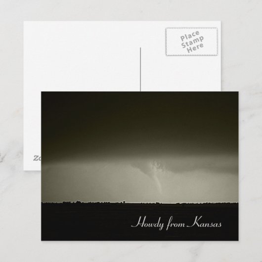 Tornado Post Card Briefkaart (Voorkant / Achterkant)