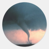 Tornado Ronde Sticker (Voorkant)