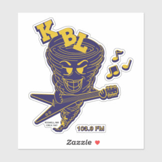 Tornado speelt gitaar sticker