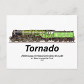 Tornado  Stoomtrein Engels Locomotief Briefkaart (Voorkant)