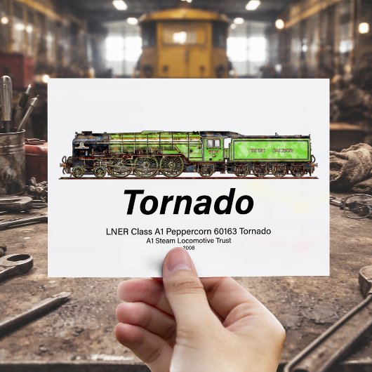Tornado  Stoomtrein Engels Locomotief Briefkaart