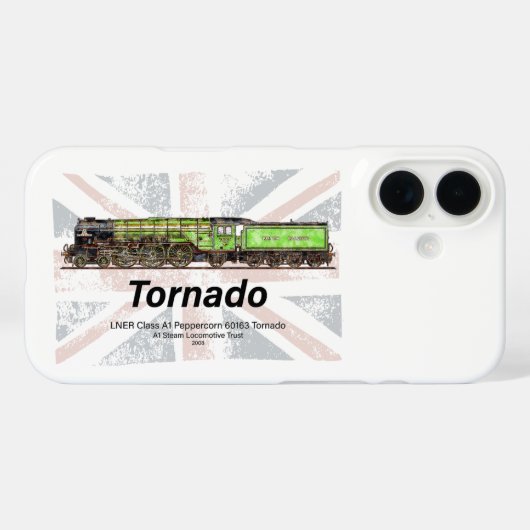 Tornado Stoomtrein Engels Locomotief Case-Mate iPhone Case (Achterkant (horizontaal))