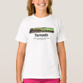Tornado  Stoomtrein Engels Locomotief T-shirt (Voorkant)