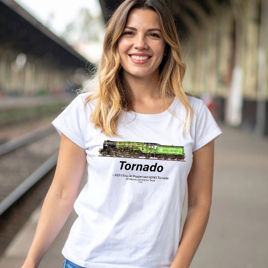 Tornado Stoomtrein Engels Locomotief T-shirt