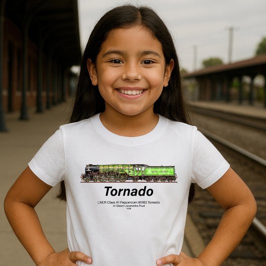 Tornado  Stoomtrein Engels Locomotief T-shirt