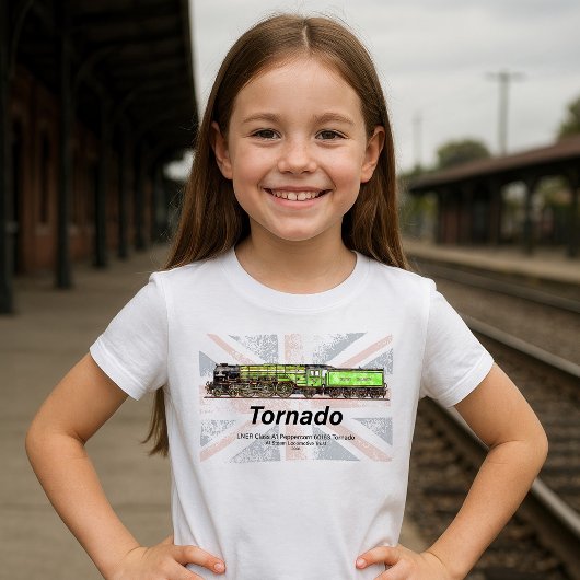 Tornado Stoomtrein Engels Locomotief T-shirt