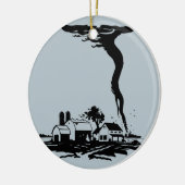 Tornado Storm Chaser Boerderij House Keramisch Ornament (Links)