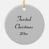 Tornado Storm Chaser Boerderij House Keramisch Ornament (Achterkant)