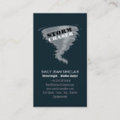 Tornado - Storm Chaser Design, Meteoroloog Visitekaartje (Voorkant)