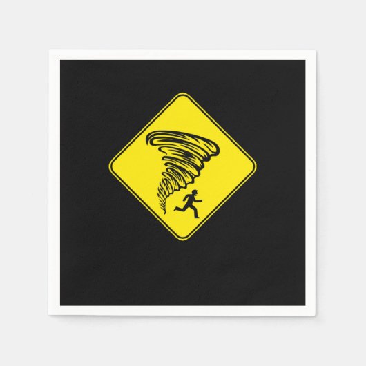 Tornado Storm Chaser Hurricane Weather Rain Gift Servet (Voorkant)