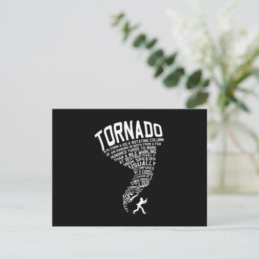 Tornado Storm Chaser Hurricane Wind Weather Gift Briefkaart (Staand voorkant)