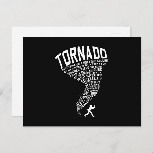 Tornado Storm Chaser Hurricane Wind Weather Gift Briefkaart (Voorkant / Achterkant)