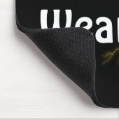 Tornado Storm Cloud met Funny Quote Muismat (Hoek)